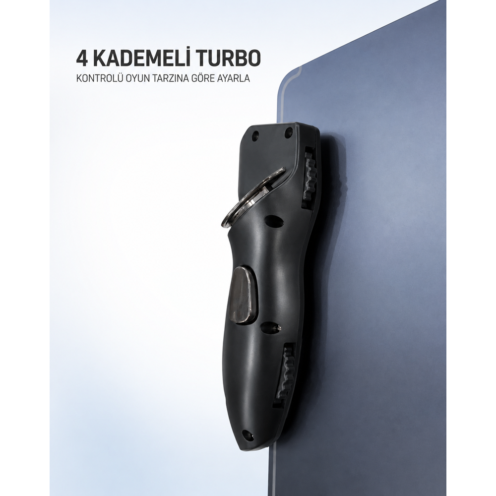HADRON AKPAD8K Altı Parmak Tablet Oyun Kontrol Aparatı 4 Turbo Butonlu Siyah
