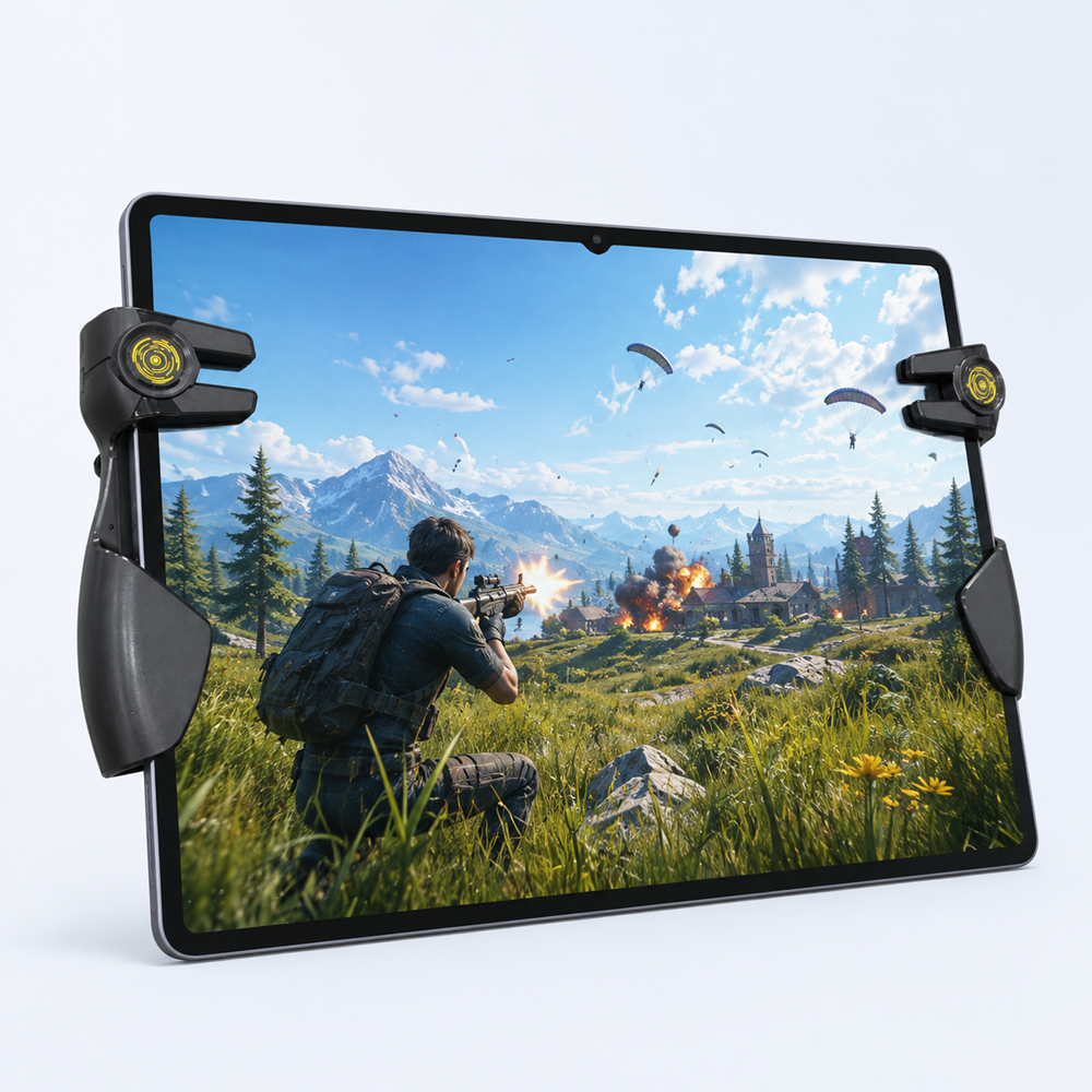HADRON AKPAD8K Altı Parmak Tablet Oyun Kontrol Aparatı 4 Turbo Butonlu Siyah