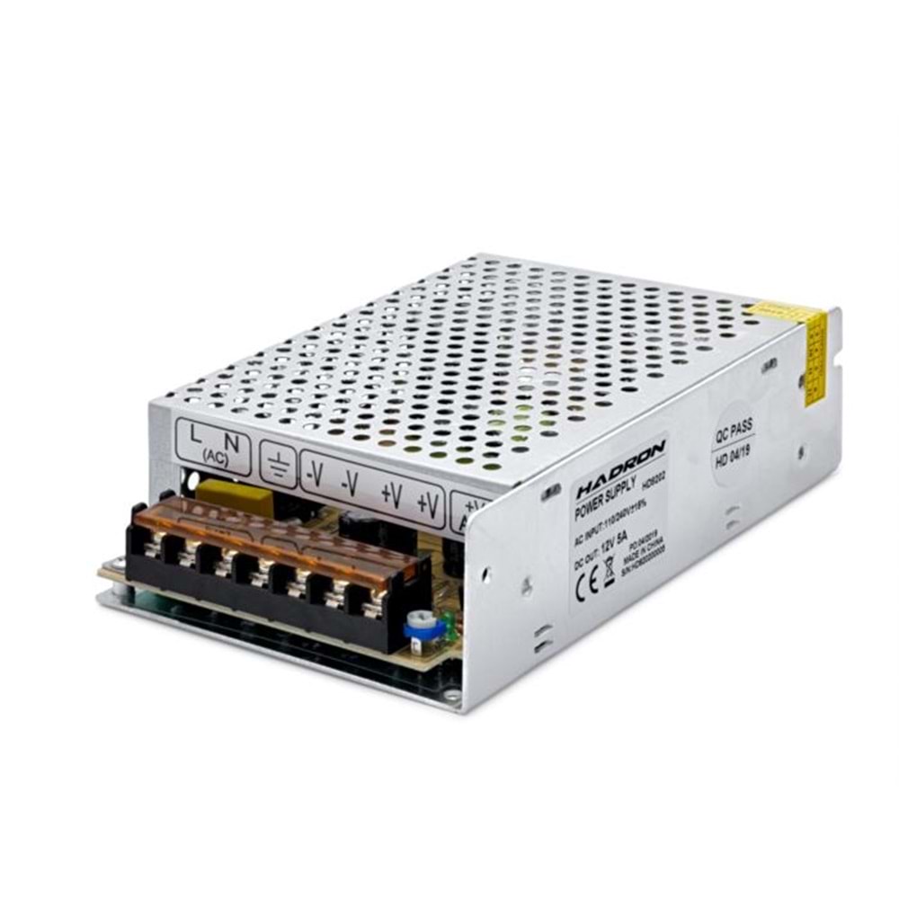 PEACE B2884 120W 24V 5A LED Kamera Adaptörü Metal Kasa - Gümüş