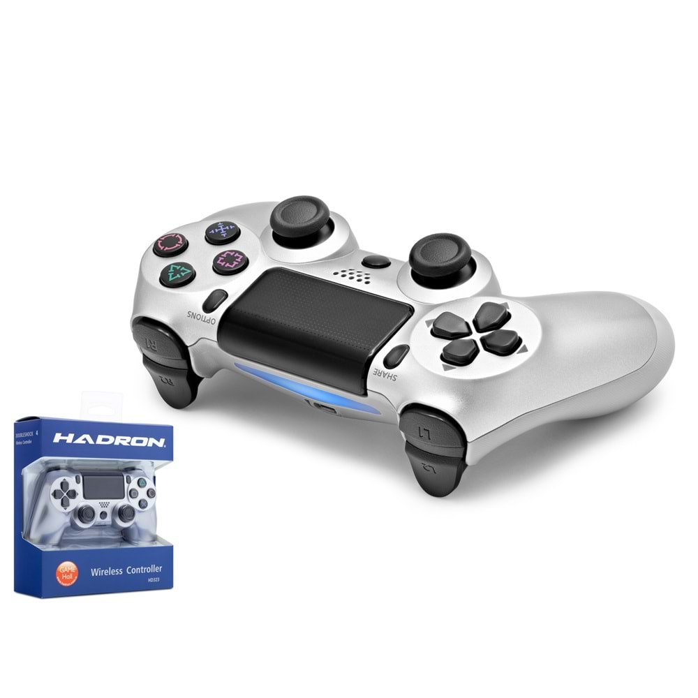 HADRON HD323 PS4 Uyumlu Kablosuz GamePad Oyun Kolu - Gümüş