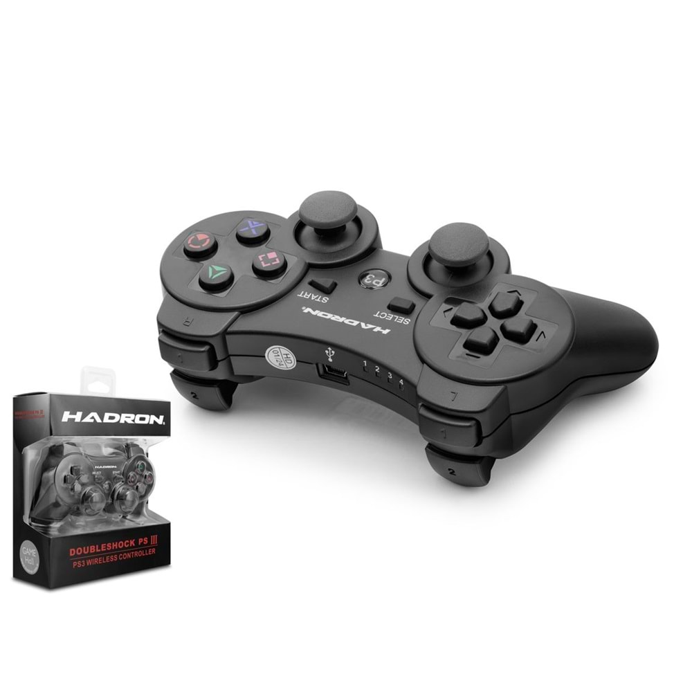 HADRON HD325 PS3 Uyumlu Kablosuz Bluetooth GamePad Oyun Kolu DoubleShock III - Siyah