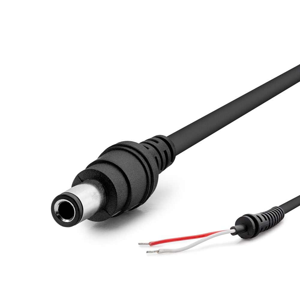 HADRON HD4154 Laptop DC Jack Kablosu 6.3x3.0 mm 1.2 m - Siyah