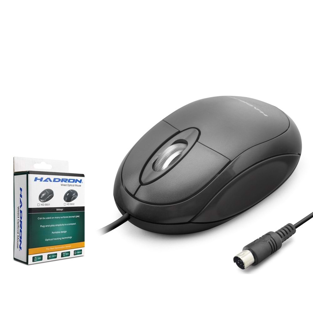 HADRON HD5602P PS/2 Mouse 800 DPI Siyah
