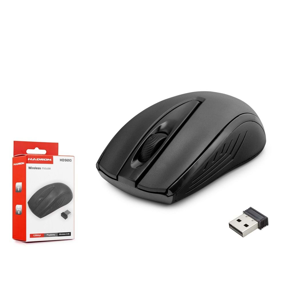HADRON HD5693 Kablosuz Mouse 1200 DPI - Siyah