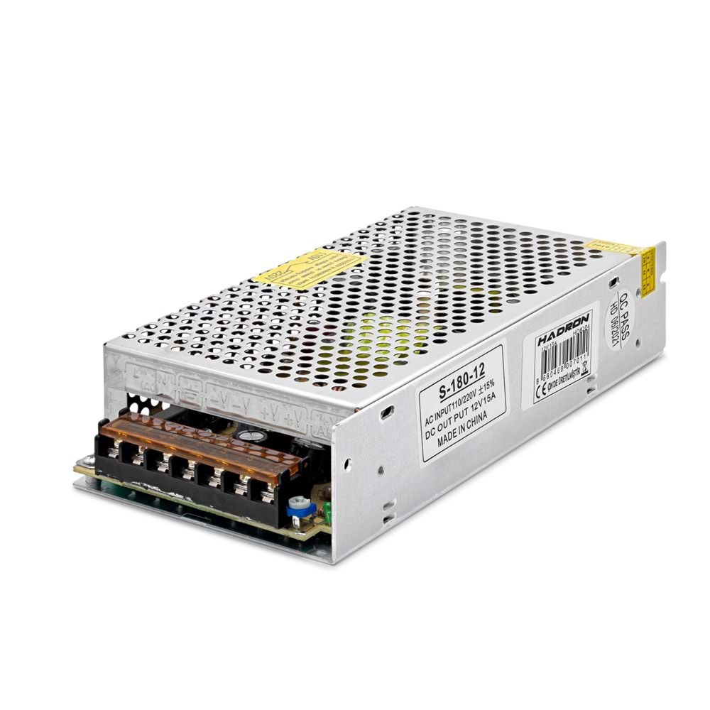 HADRON HD8204 Kamera Adaptörü Metal Kasalı 180W 12V 15A