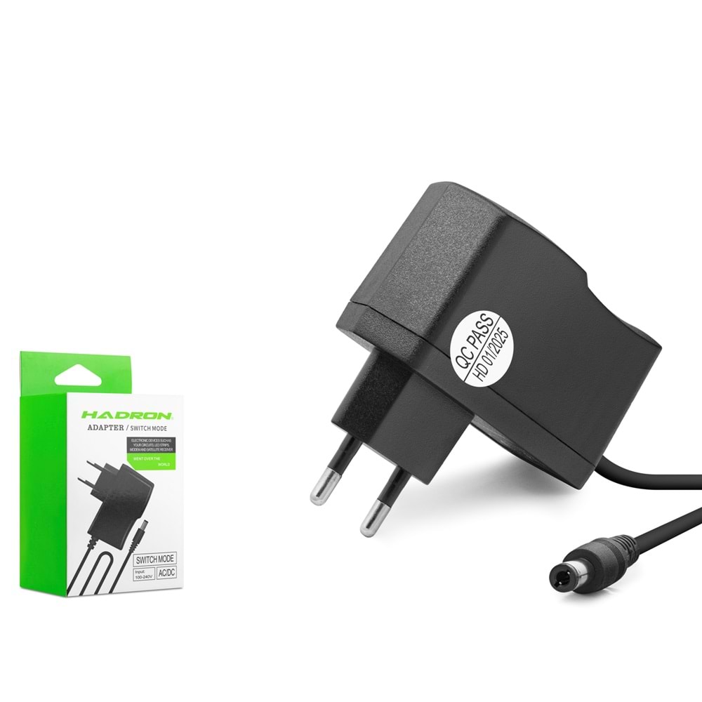 HADRON HD8418 Modem Router Adaptörü 3W 3V 1A 5.5x2.5 mm Siyah