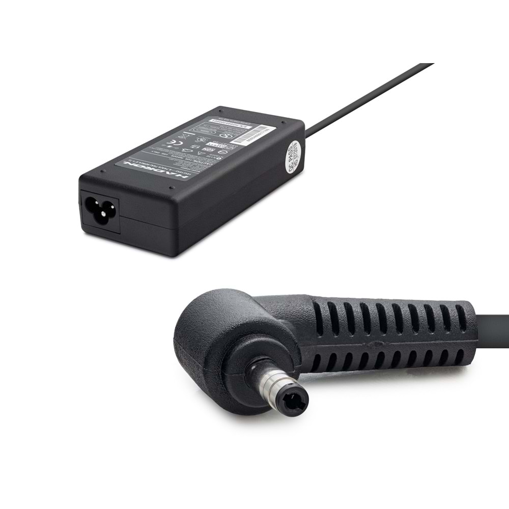 HADRON HD8803 Laptop Adaptörü 65W 19V 3.42A 4.0x1.7 mm - Siyah