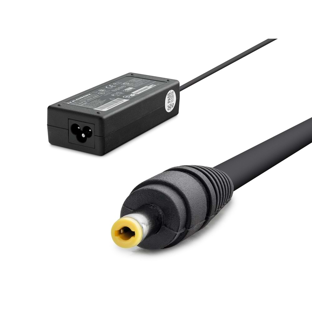 HADRON HD8835 Laptop Adaptörü 68W 19V 3.58A 4.0x1.7 mm - Siyah