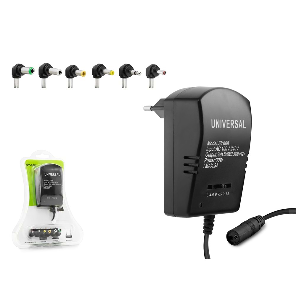 HADRON HD8866 Tablet Modem Adaptörü Universal Siyah