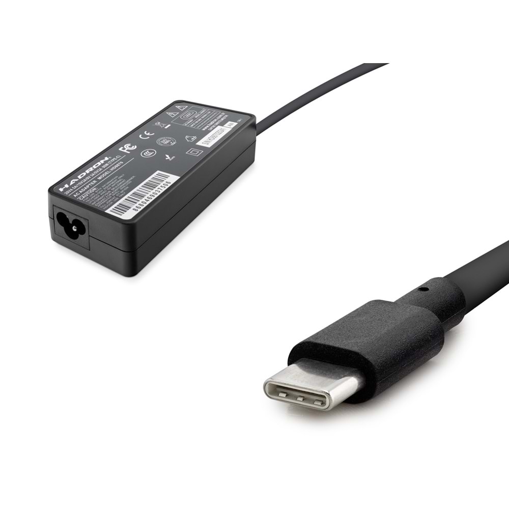 HADRON HD8870 Laptop Adaptörü 90W 20V 4.5A Type-C - Siyah