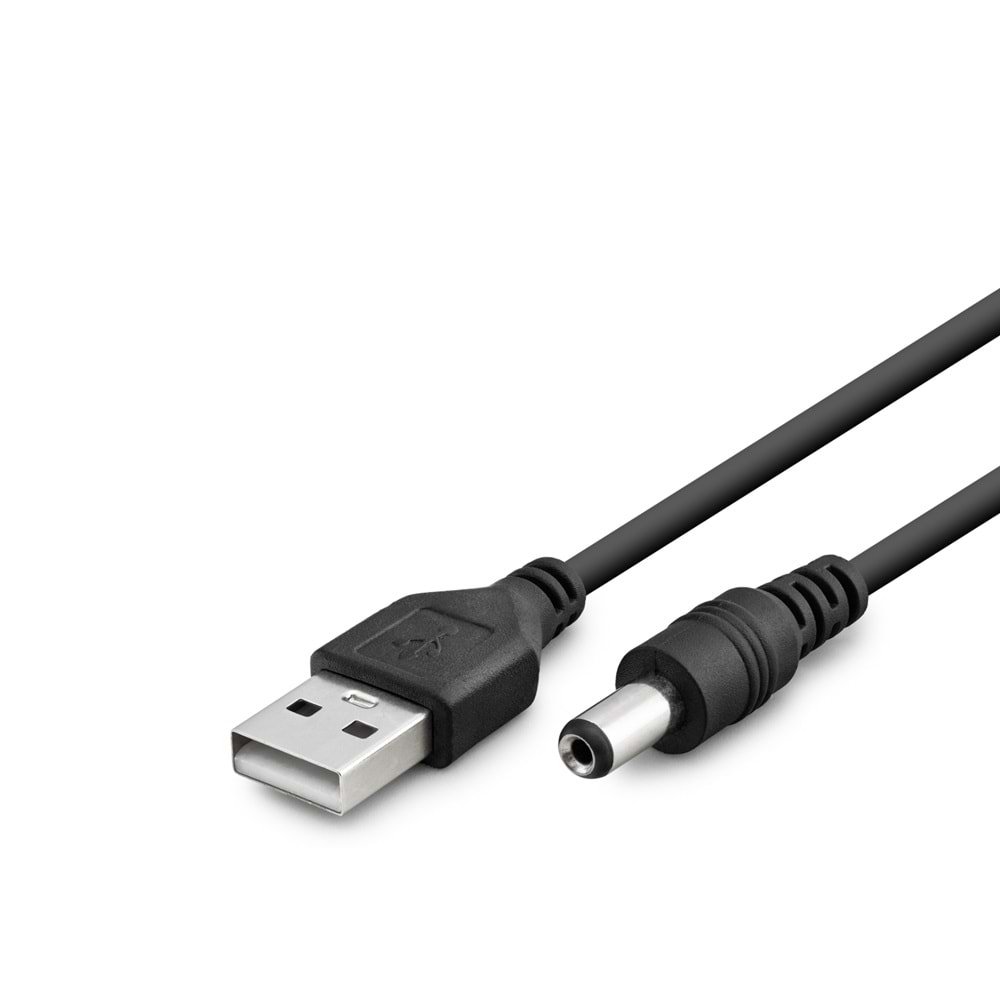HADRON HDX1323 USB DC Tablet Şarj Kablosu 5.5 x 2.5 mm 1 m - Siyah
