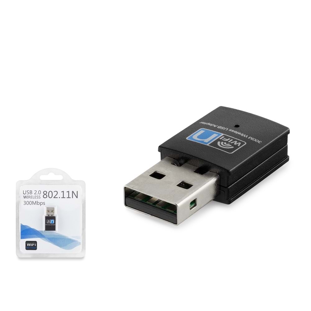 HADRON HDX2255 USB WiFi Adaptör 300 Mbps - Siyah