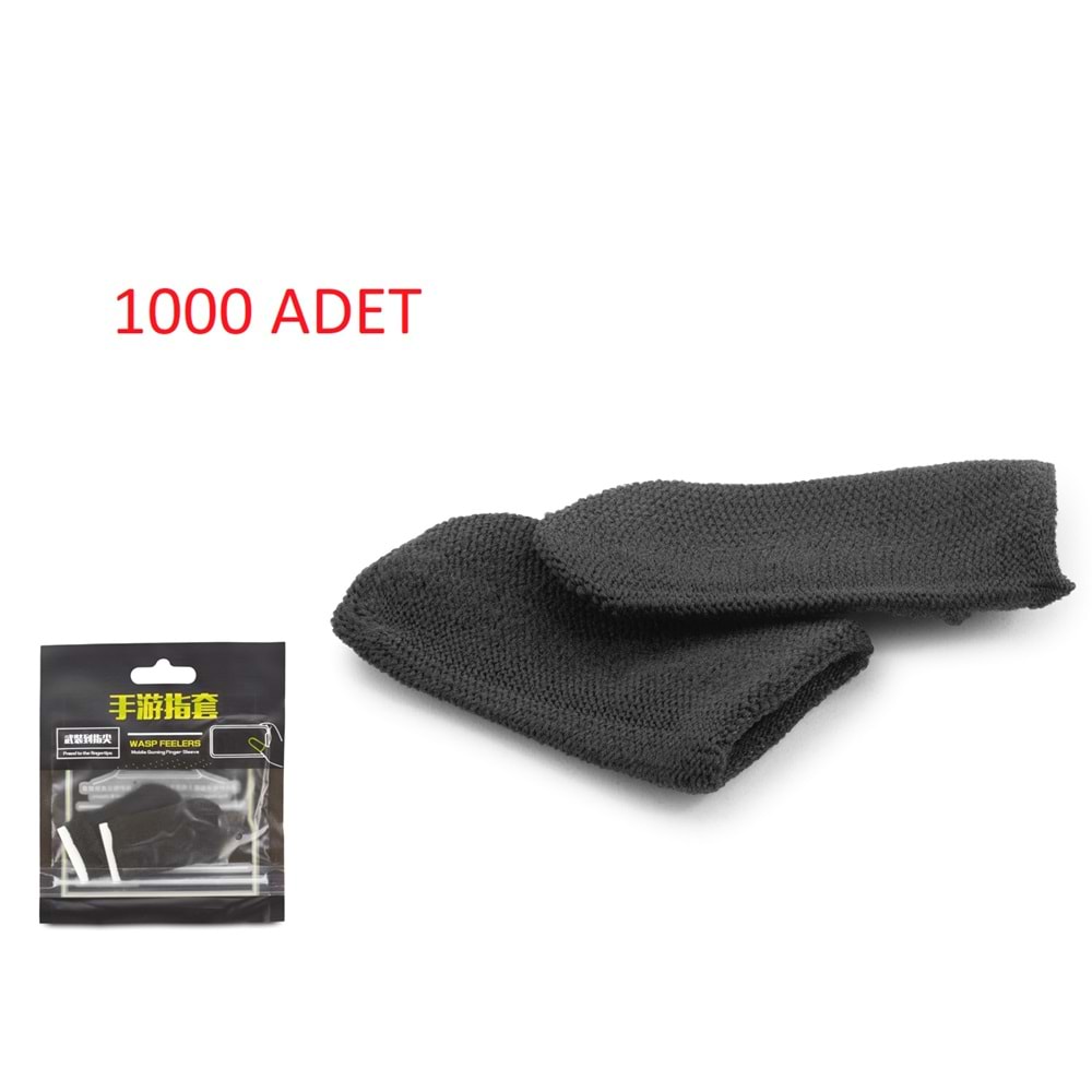 HADRON HDX3577P Mobil Oyun Parmak Eldiveni PUBG CoD Free Fire Dokunmatik 1000 Adet - Siyah
