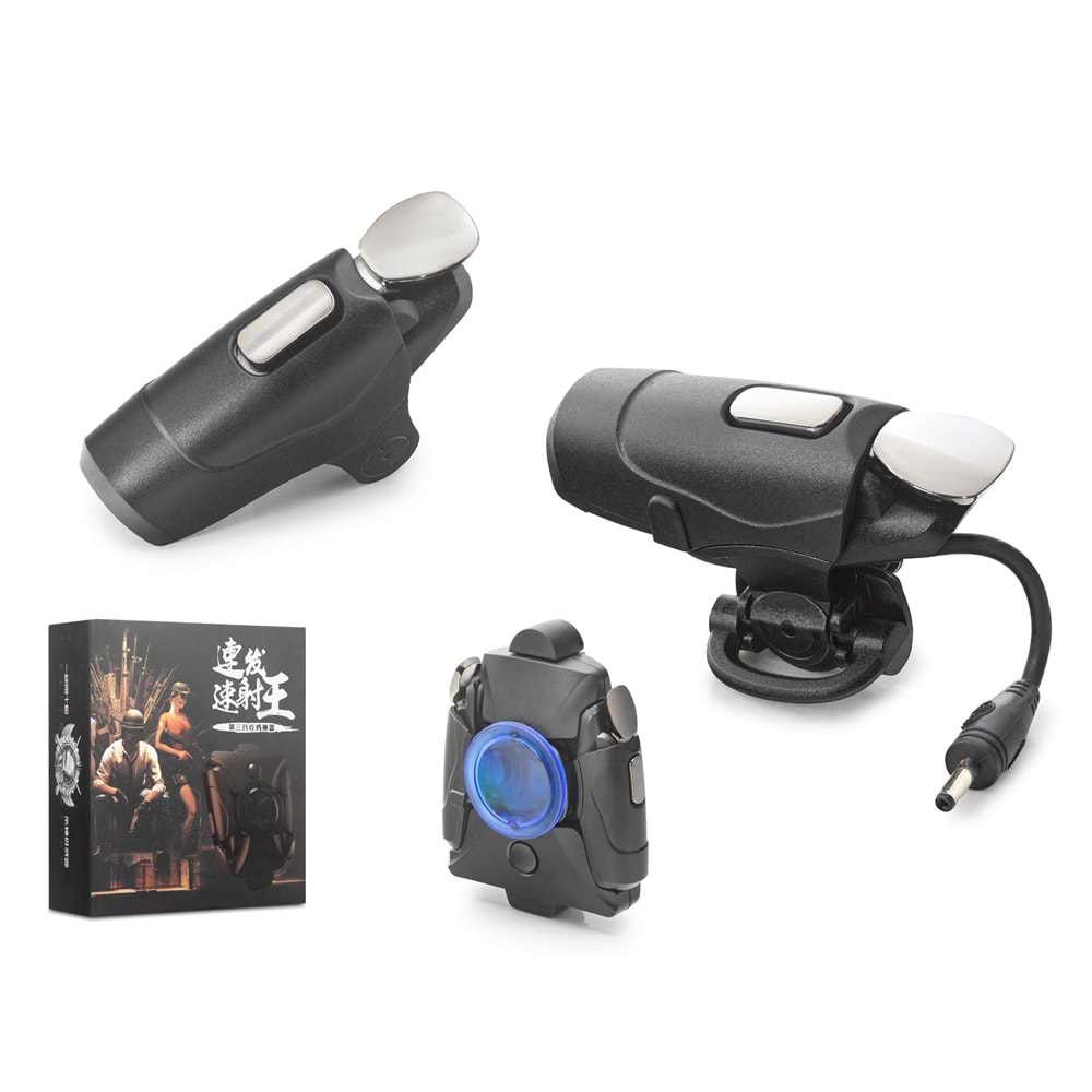 HADRON HDX3587 Mobil Oyun Aparatı Soğutucu Fan Set L1 R1 Otomatik Seri Atış - Siyah