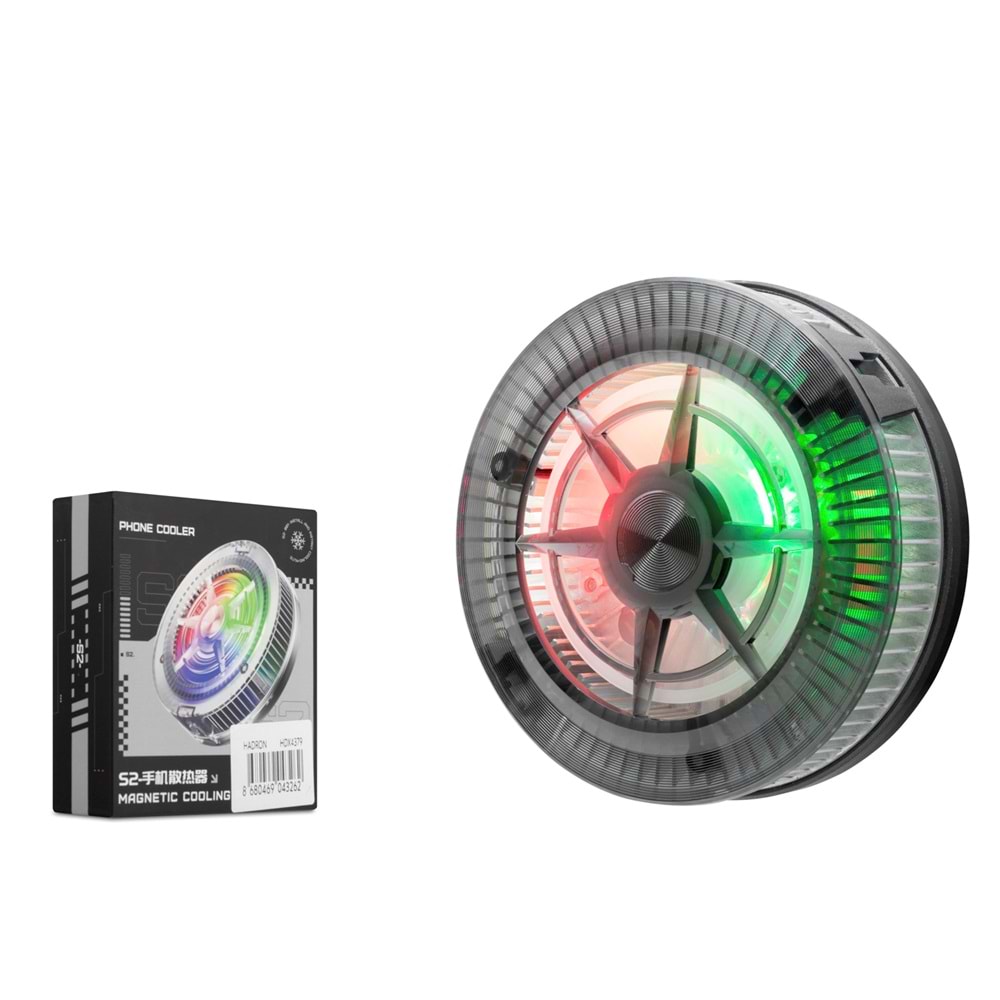 HADRON HDX4379 Telefon Soğutucu Fan Manyetik LED - Siyah
