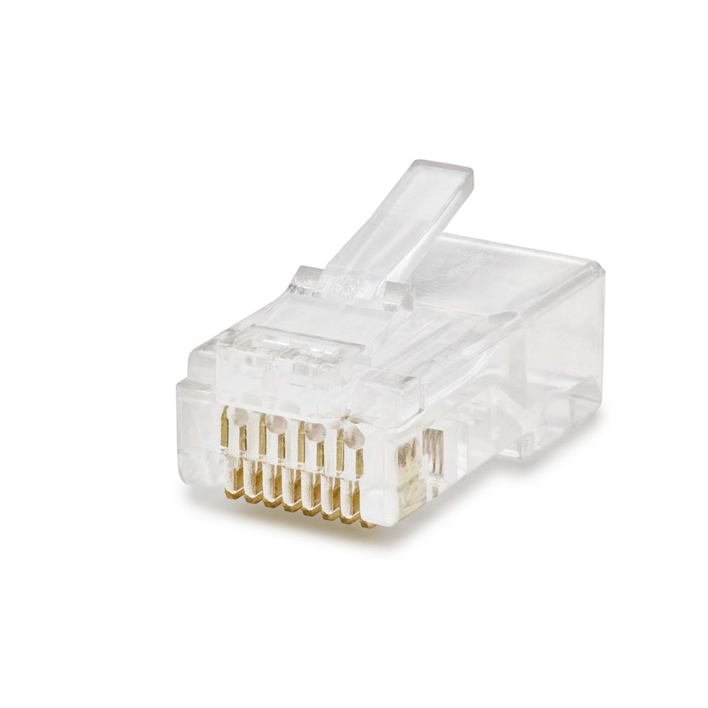 HADRON HDX5043 CAT6 RJ45 Konnektör 100 Adet Paket - Şeffaf