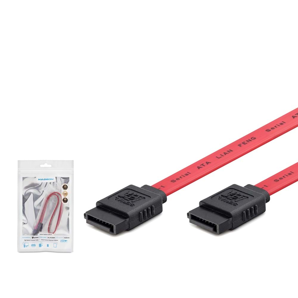HADRON HDX5503 SATA Data Kablosu 40 cm - Kırmızı