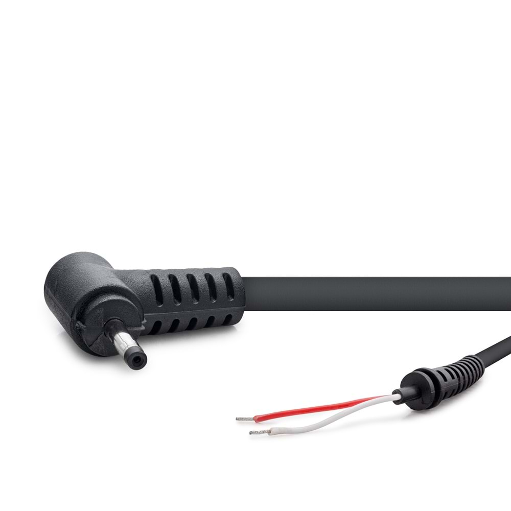 HADRON HDX5513 Laptop DC Jack Kablosu 2.0x0.7 mm L Tip 1.2 m - Siyah