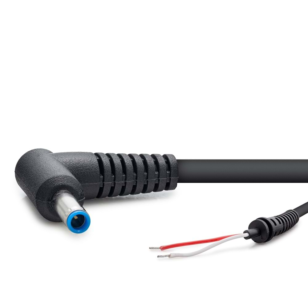 HADRON HDX5514 Laptop DC Jack Kablosu 4.5x3.0 mm L Tip 1.2 m - Siyah