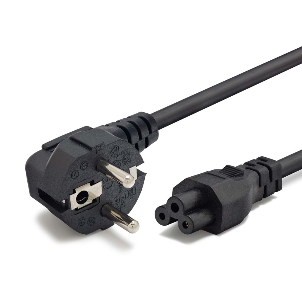 HADRON HDX5533 Yonca Güç Kablosu 28 Pin 0.75 mm 500W 1.2 m - Siyah