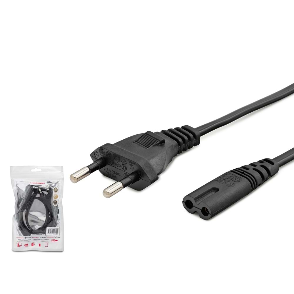 HADRON HDX5534 Teyp Güç Kablosu 42 Pin 1 mm 500W 1 m - Siyah