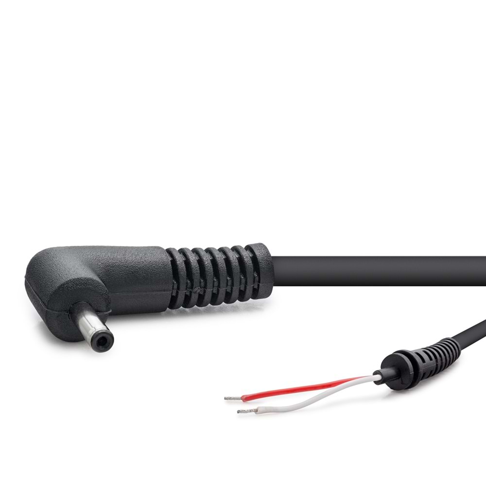 HADRON HDX5539 Laptop DC Jack Kablosu 3.0x1.1 mm L Tip 1.2 m - Siyah