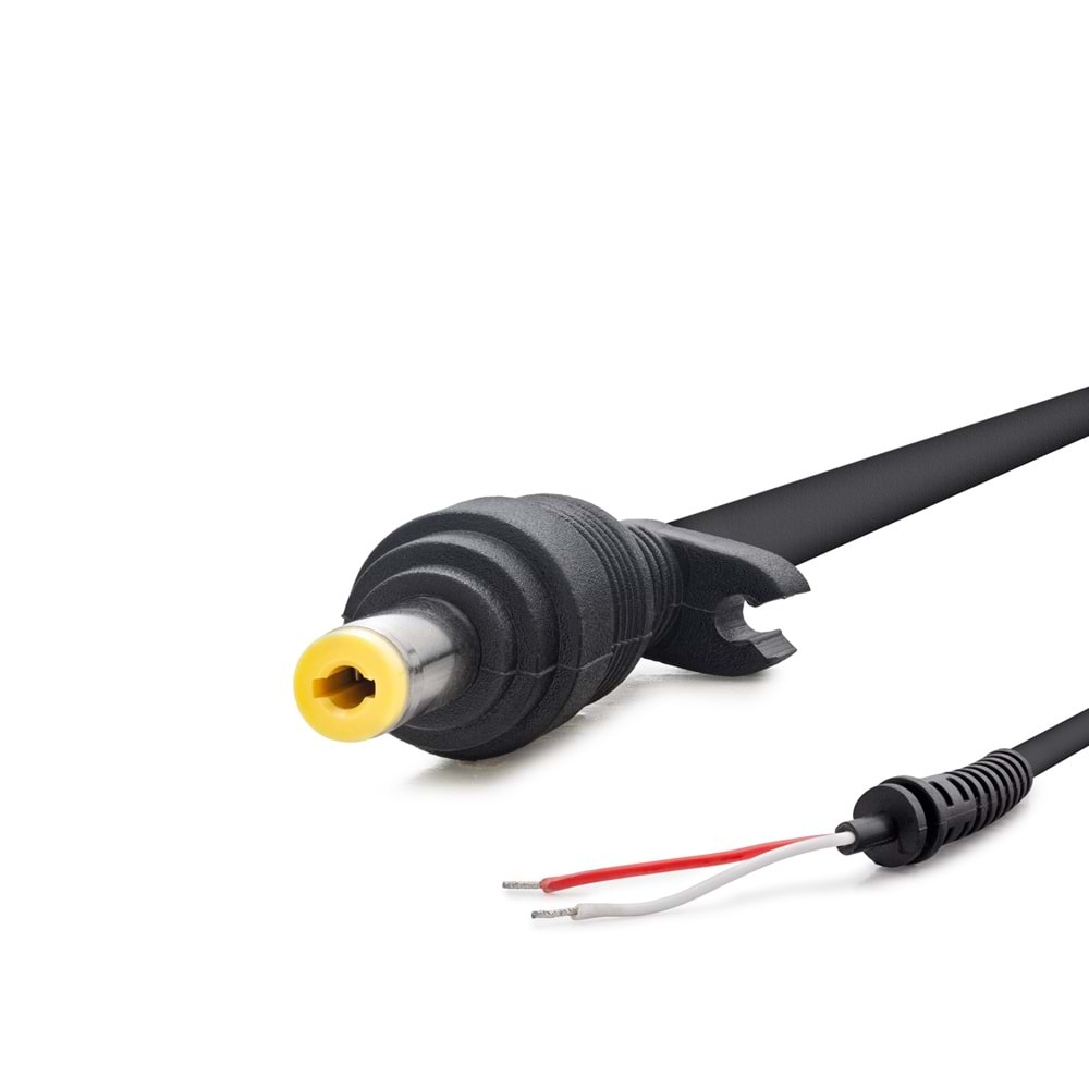 HADRON HDX5541 Laptop DC Jack Kablosu 4.8x1.5 mm 1.2 m - Siyah