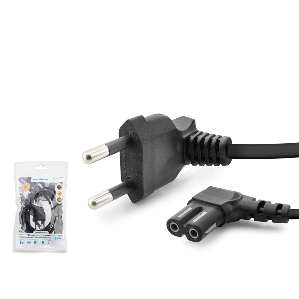 HADRON HDX5574 Teyp Güç Kablosu 42 Pin 1 mm 500W L Tip 1.5 m - Siyah