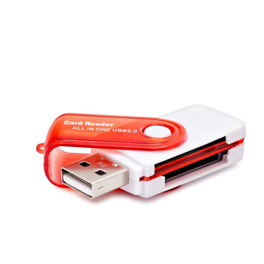 HADRON HDX7022 USB All in One Kart Okuyucu SD MicroSD MiniSD MMC MS M2 480 Mbps Çok Renkli