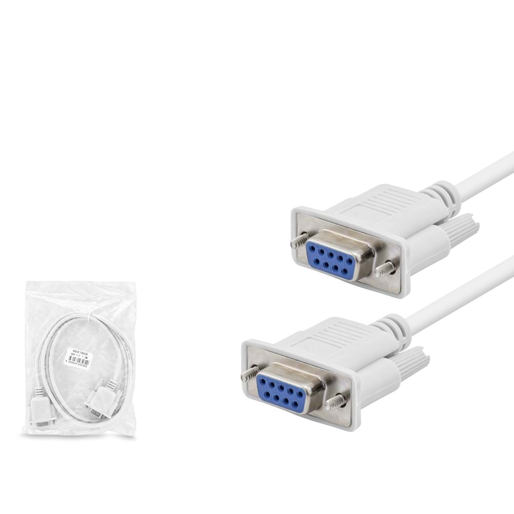 HADRON HDX7800 RS232 Seri Port Uzatma Kablosu 1.5 m - Beyaz