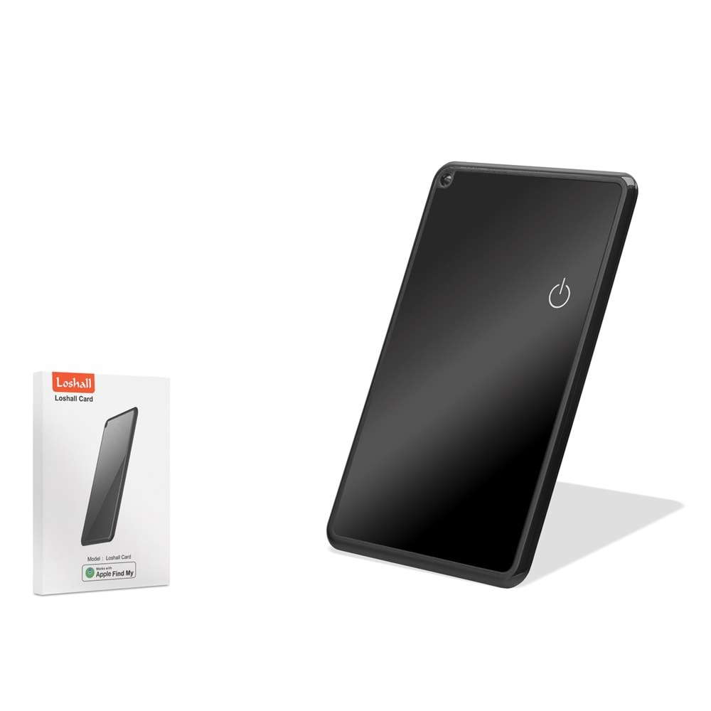 LOSHALL HDX8600 Find My Uyumlu Akıllı Takip Kartı Cüzdan Tipi - Siyah