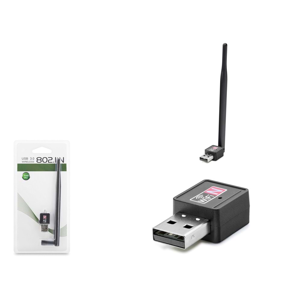 PIX-LINK LV-UW02T USB WiFi Adaptör 150 Mbps - Siyah