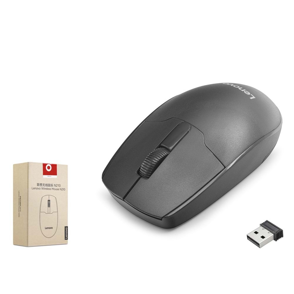 LENOVO N210 Kablosuz Mouse Optik 1600 DPI - Siyah
