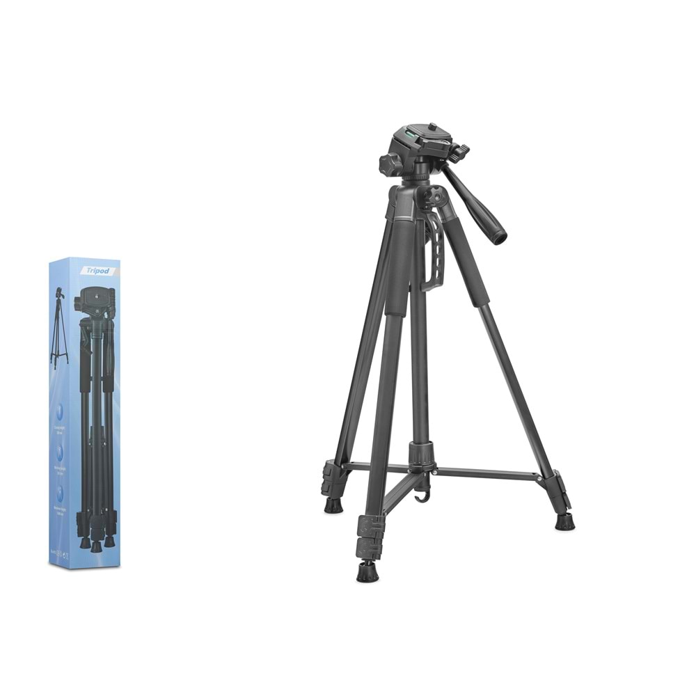 NODAR ND1045 Telefon Tripodu Ayarlanabilir Kollu 3 Kademeli 168 cm - Siyah