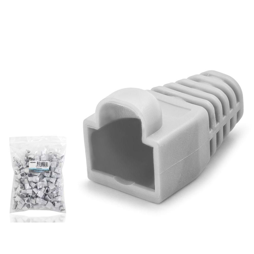 NODAR ND2434 RJ45 Konnektör Papuç 100’lü Paket - Gri