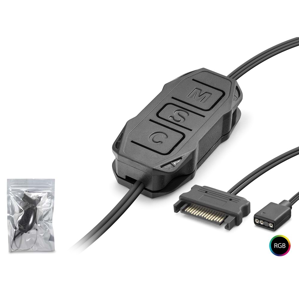 NODAR ND2805 Mini ARGB Fan Kontrolcüsü - Siyah