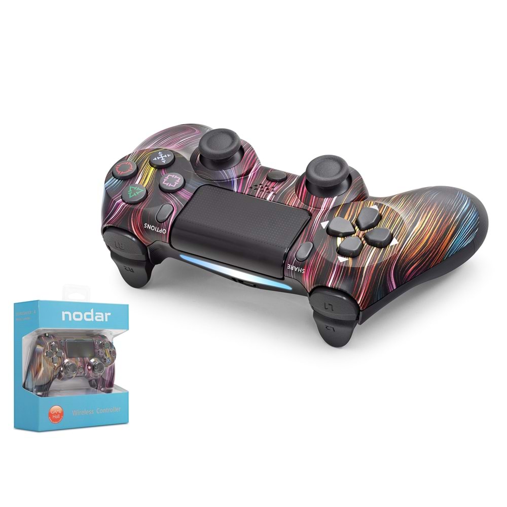 NODAR ND400AA PS4 Uyumlu Kablosuz GamePad Oyun Kolu - Çok Renkli