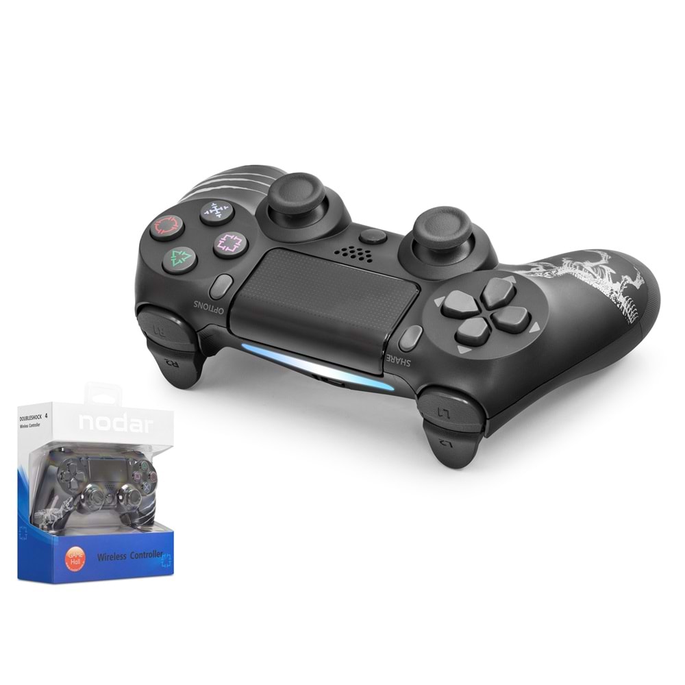 NODAR ND400AF Bluetooth GamePad Oyun Kolu PS4 Uyumlu DoubleShock 4 Siyah