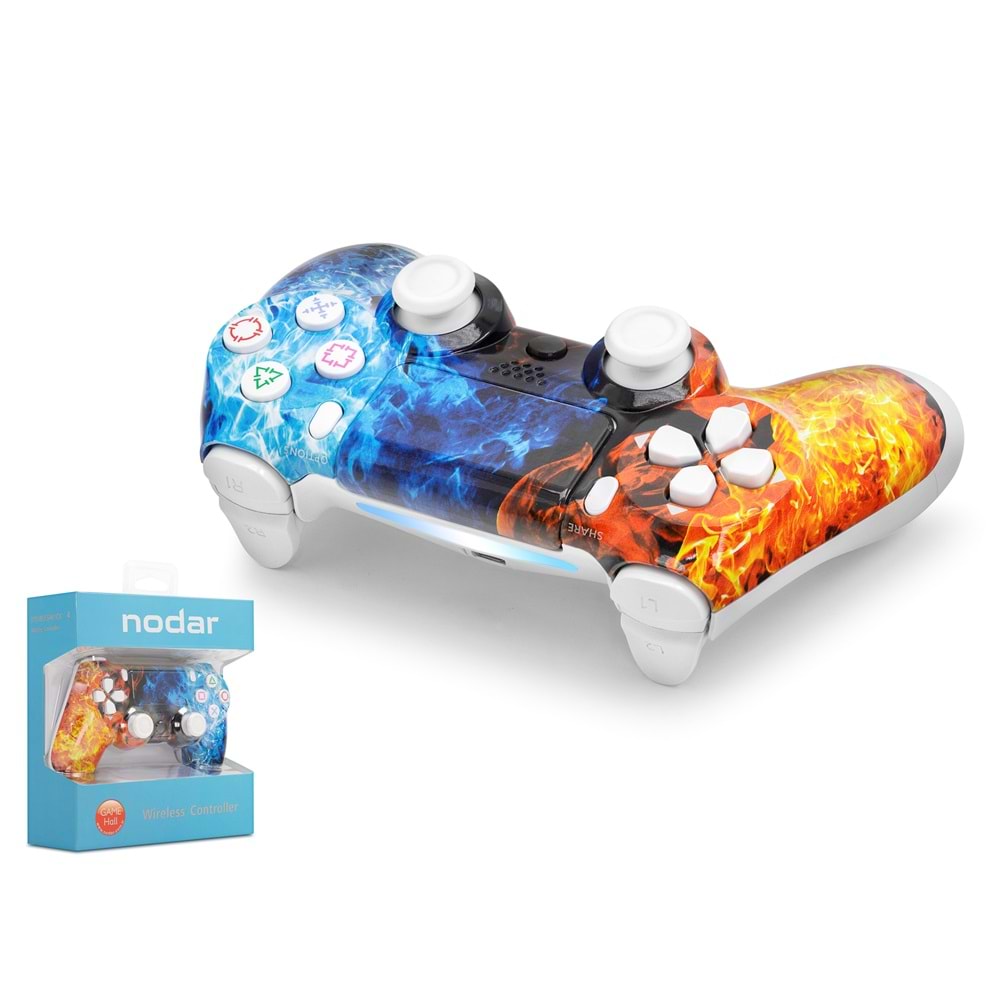 NODAR ND400AM PS4 Uyumlu Kablosuz GamePad Oyun Kolu - Çok renkli