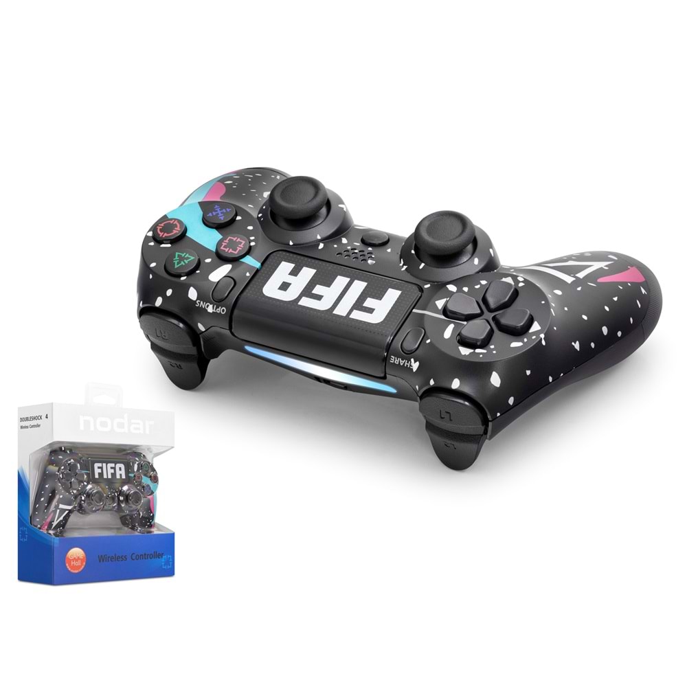 NODAR ND400R Bluetooth GamePad Oyun Kolu PS4 Uyumlu DoubleShock 4 Karışık Renkli