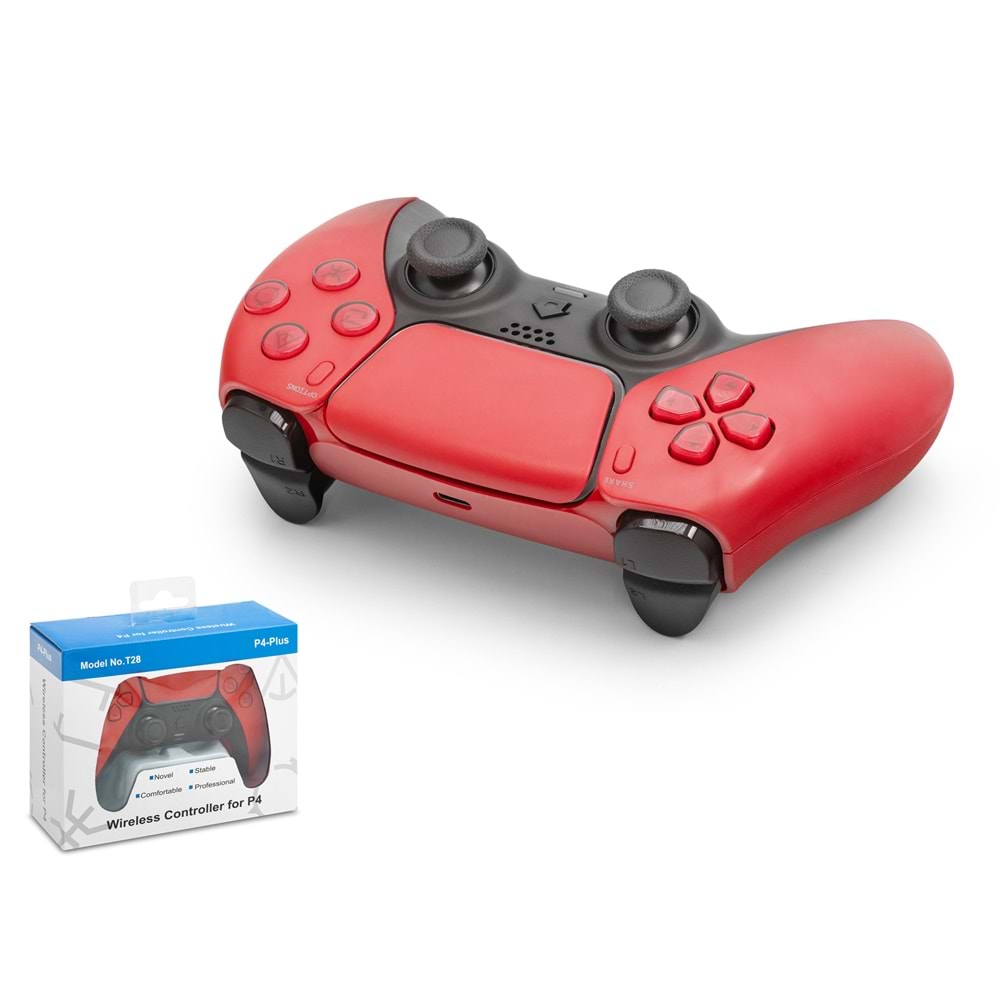 NODAR ND500D PS4 Uyumlu Kablosuz GamePad Oyun Kolu Kırmızı