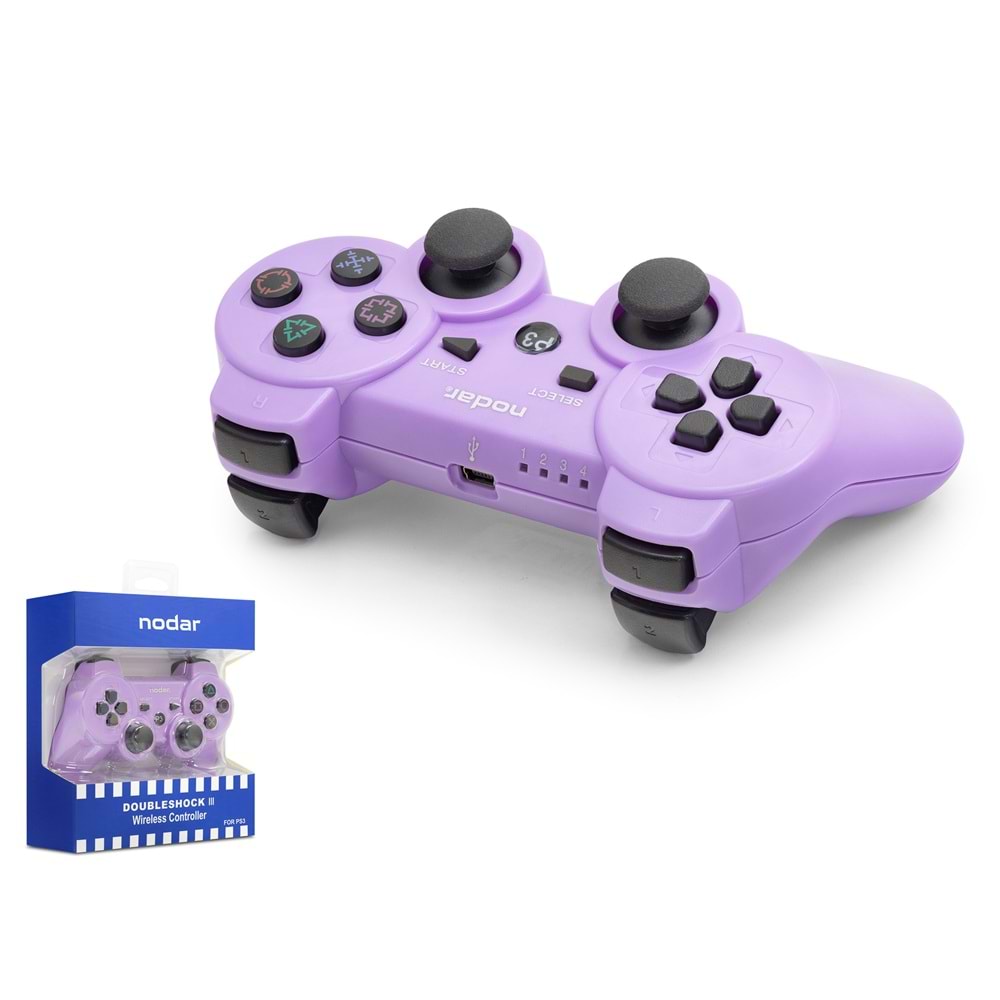 NODAR ND600E PS3 Uyumlu Kablosuz GamePad Oyun Kolu - Lila