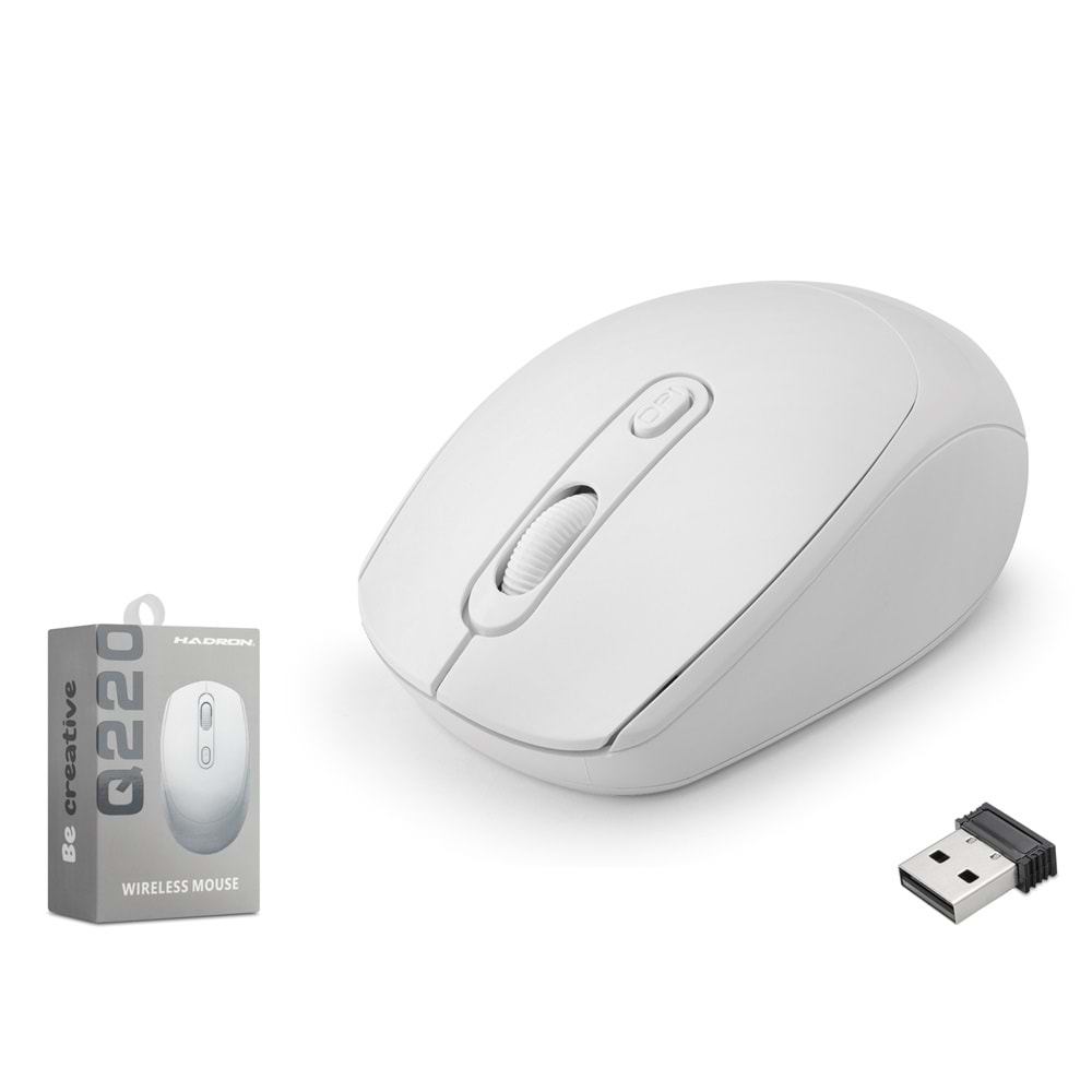 HADRON Q220W Kablosuz Mouse 1600 DPI Beyaz