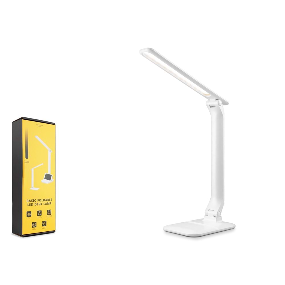 ELBA Q808 USB Şarjlı Masa Lambası - Beyaz