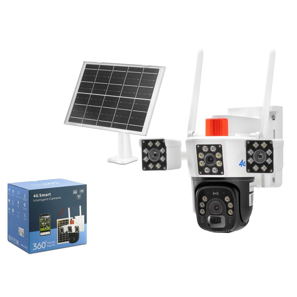 X5-TECH RX-664G Speed Dome Kamera Solar 4G 2*3Mp Beyaz