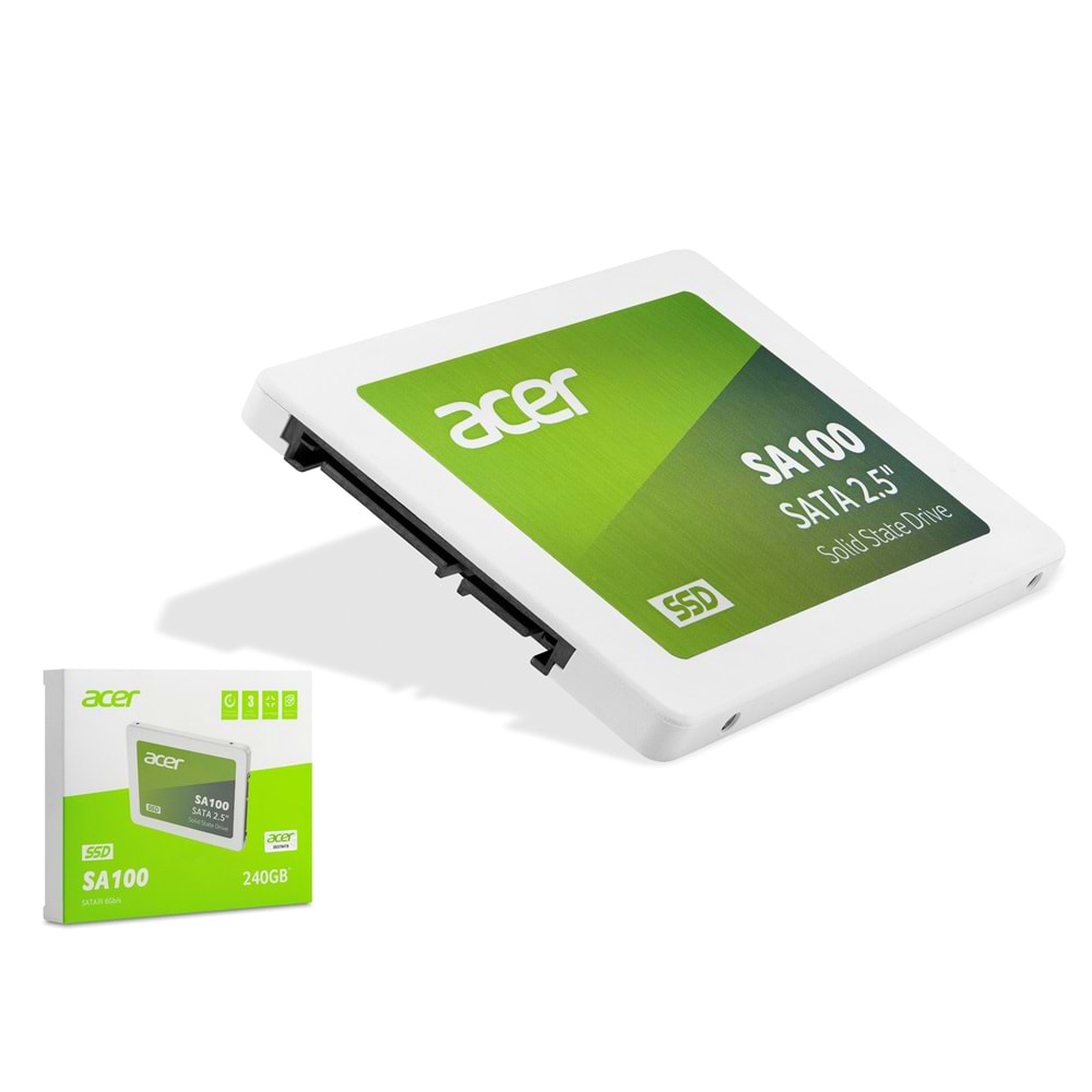 ACER SA100-240 SSD 240 GB SATA III 2.5 560/500 MB/s - Beyaz