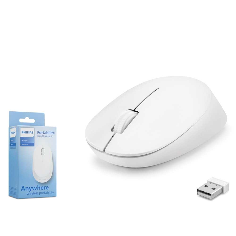 PHILIPS SPK7307W Kablosuz Mouse 1600 DPI Beyaz