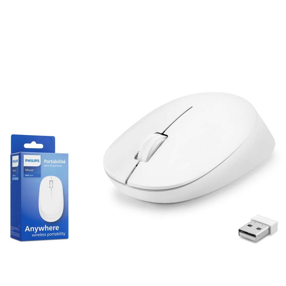 PHILIPS SPK7407W Kablosuz Mouse 1600 DPI Beyaz