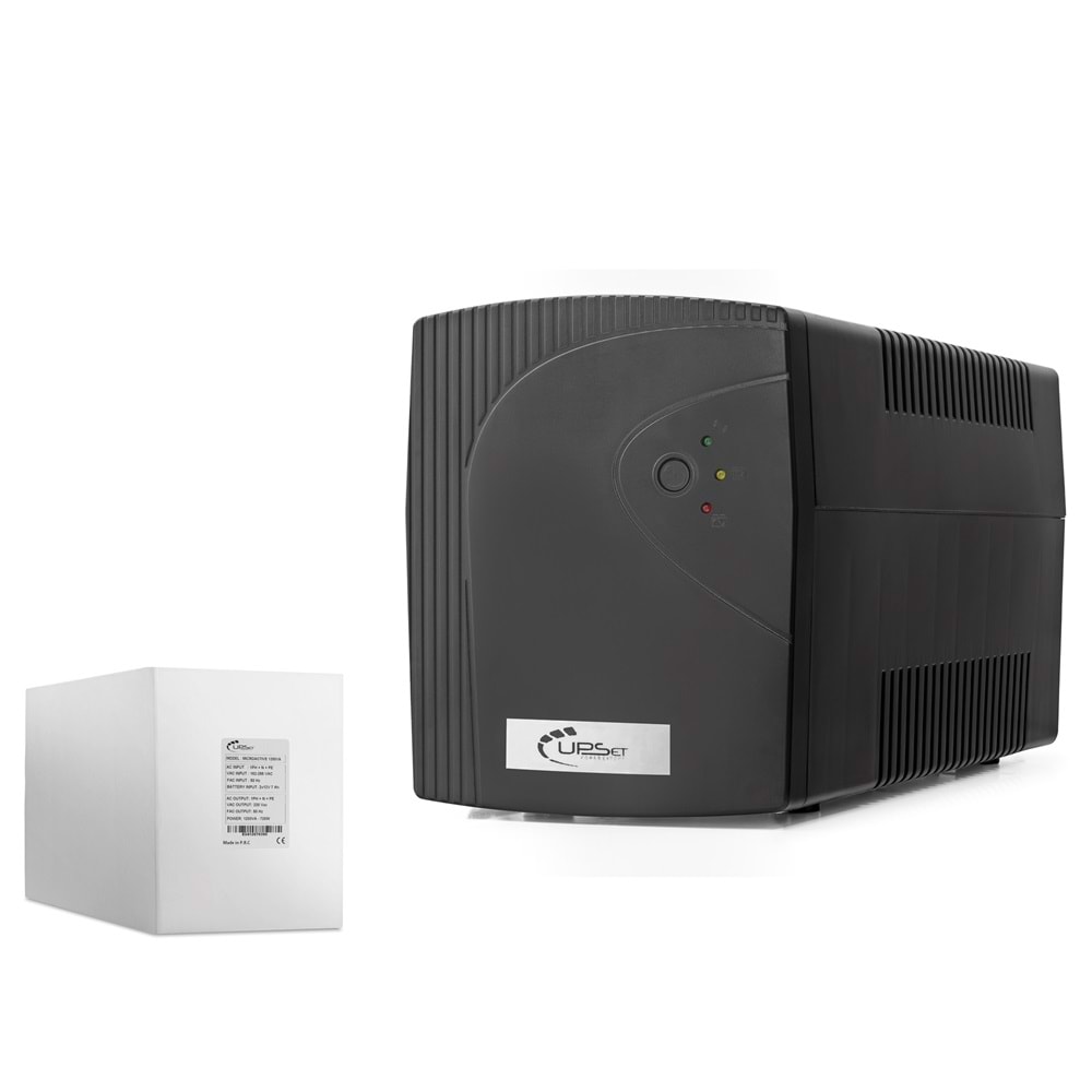 UPSET UPSET1200 UPS Kesintisiz Güç Kaynağı 1200VA 720W 12V 7Ah Siyah