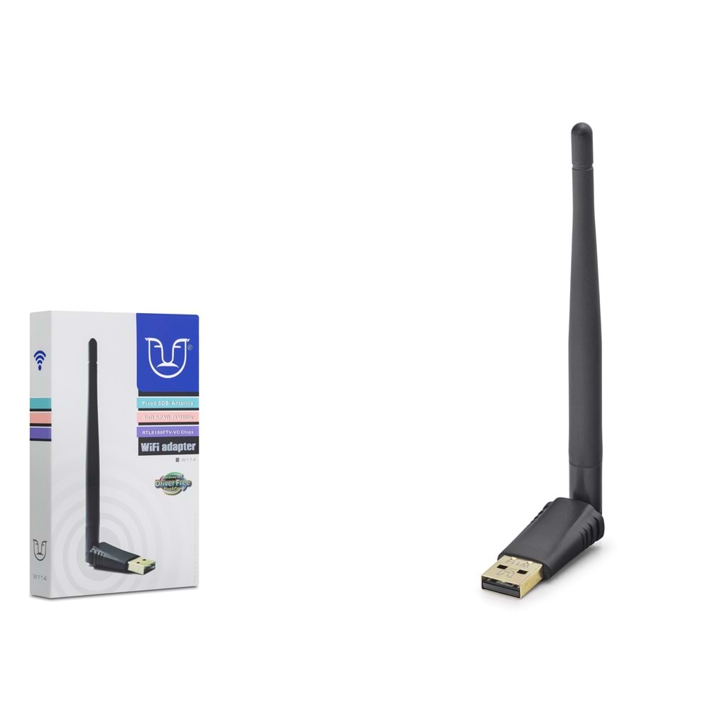 NONAP W114 USB WiFi Adaptör 300 Mbps - Siyah